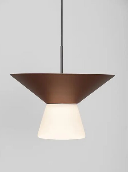 Tanka cilindrična LED visilica Nova Luce Baris (Triac dimabilna), 8W, smeđa NL9009315