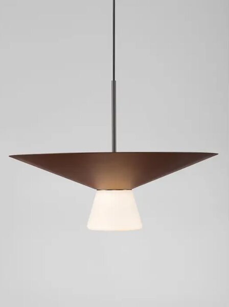 Tanka cilindrična LED visilica Nova Luce Baris (Triac dimabilna), 9W, smeđa NL9009318