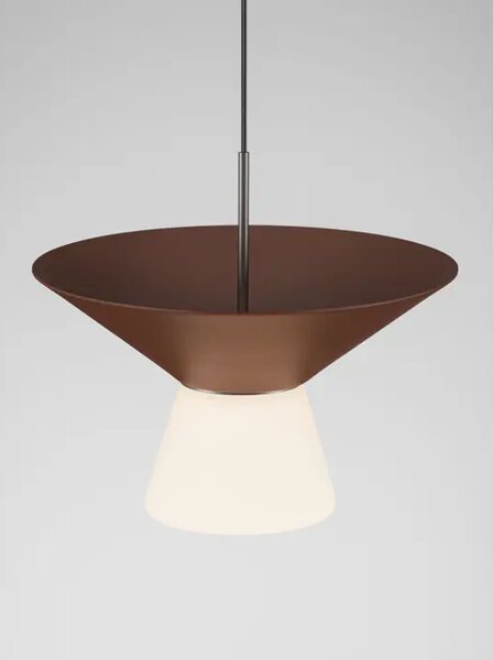 Tanka cilindrična LED visilica Nova Luce Baris (Triac dimabilna), 8W, smeđa NL9009315