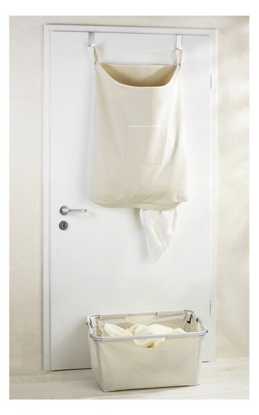 Bež viseća košara za veš Wenkoo Door Laundry, 65 l