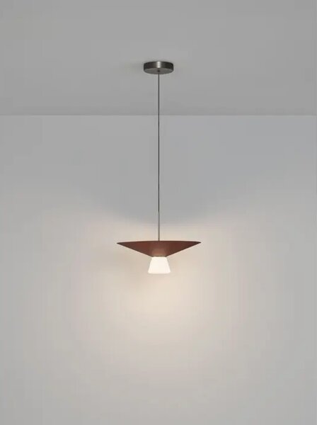 Tanka cilindrična LED visilica Nova Luce Baris (Triac dimabilna), 9W, smeđa NL9009318