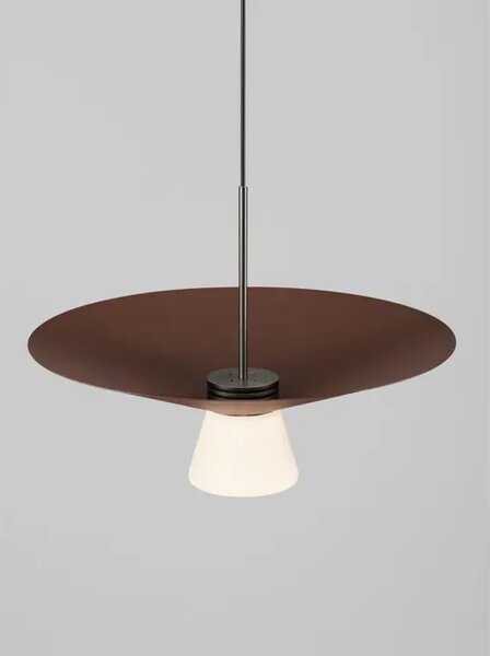 Tanka cilindrična LED visilica Nova Luce Baris (Triac dimabilna), 9W, smeđa NL9009318