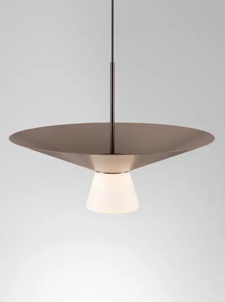 Tanka cilindrična LED visilica Nova Luce Baris (Triac dimabilna), 9W, mocha NL9009316