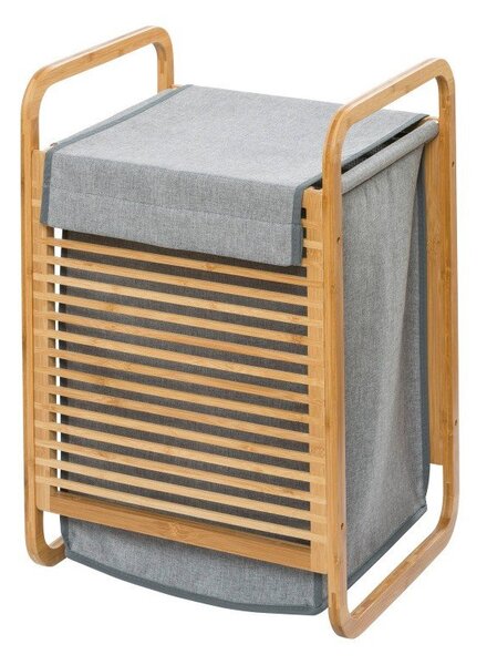 Košara za veš s okvirom od bambusa Wenko Bamboo, 43 l