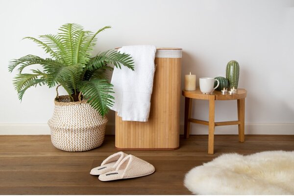 Bambusova košara za rublje u prirodnoj boji 78 l Bamboo – Compactor