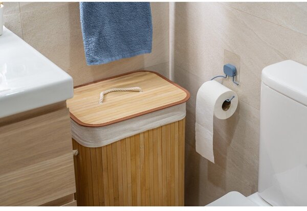 Bambusova košara za rublje u prirodnoj boji 78 l Bamboo – Compactor