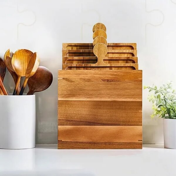 Puzzletray™ Set Drvenih Poslužavnika U Obliku Puzzli