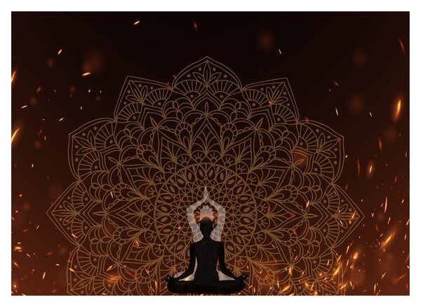 Staklena slika - Meditacija (70x50 cm)