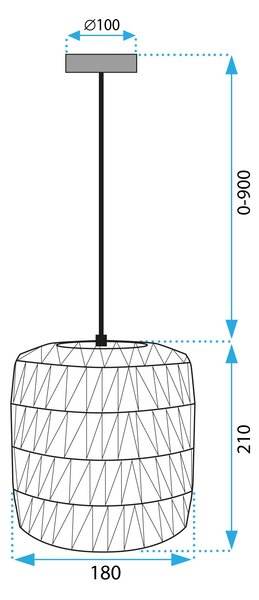 Lampa Viseća APP1252-1CP