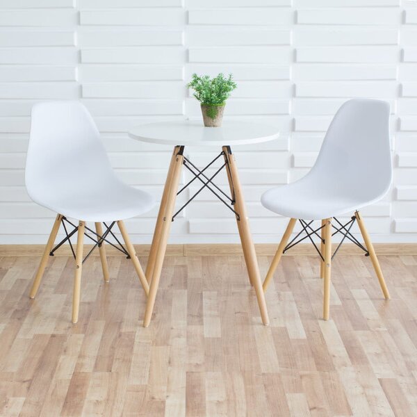 Set 2 stolice + stol - Oslo white
