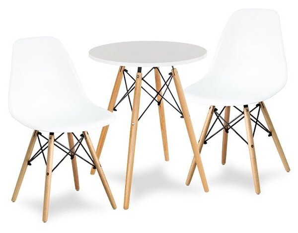 Set 2 stolice + stol - Oslo white