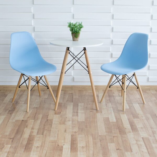 Set 2 stolice + stol - Oslo baby blue