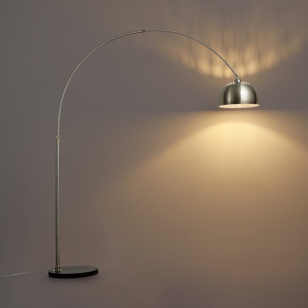 Moderna podna lampa s lukom od čelika, podesive visine - Grande
