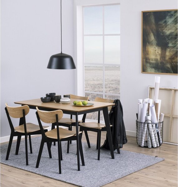 Blagovaonski stol u hrastovom dekoru Acton Roxby, 120 x 80 cm