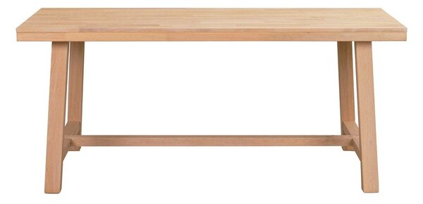 Blagovaonski stol od brušene hrastovine Rowico Brooklyn, 170 x 95 cm