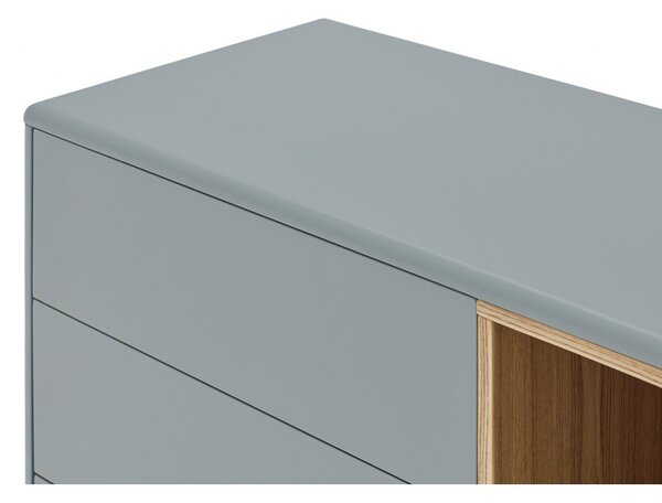 Plava/siva niska komoda 180x76 cm Corvo – Teulat