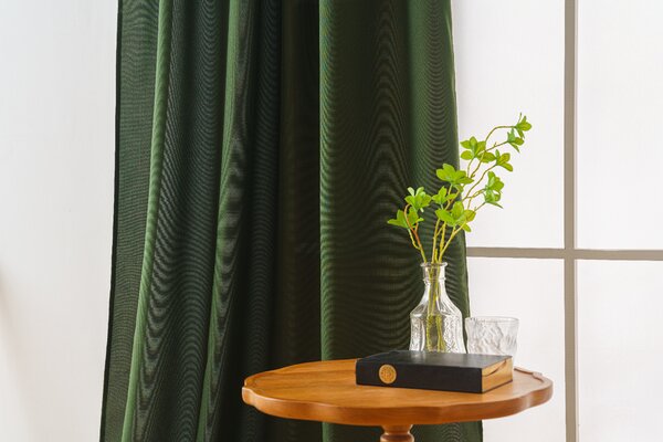 Zavjesa OXFORD LIGHT 140x250 cm, tamno zelena Sistem za vješanje: Traka za nabiranje