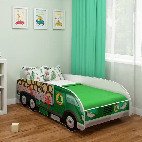 Dječji krevet ACMA TRUCK 140x70 cm 06 Drvosječa