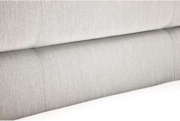 Svijetlo sivi tapecirani bračni krevet s prostorom za odlaganje s podnicom 160x200 cm Lotte – Meise Möbel