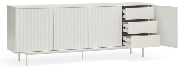 Bijela niska komoda 211x80 cm Sierra – Teulat
