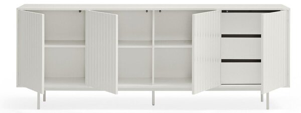 Bijela niska komoda 211x80 cm Sierra – Teulat