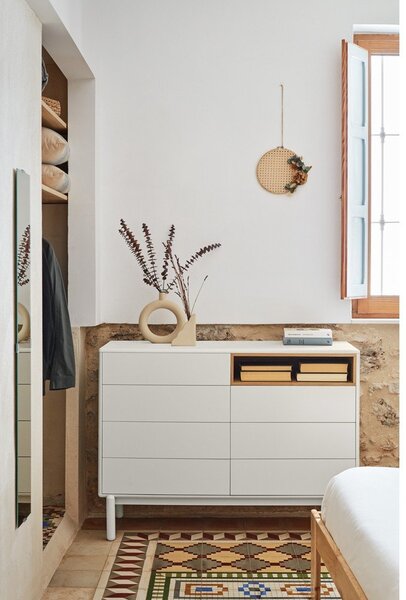 Krem komoda 120x90x40 cm Corvo – Teulat