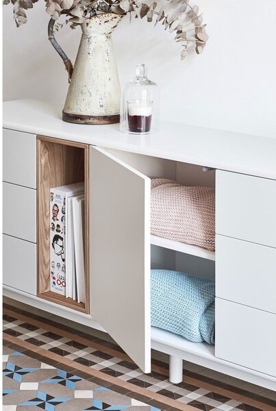 Krem komoda 180x76x40 cm Corvo – Teulat
