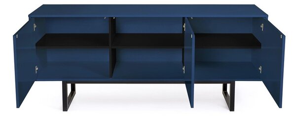 Plava komoda Woodman Camden Herringbone, 175 x 75 cm
