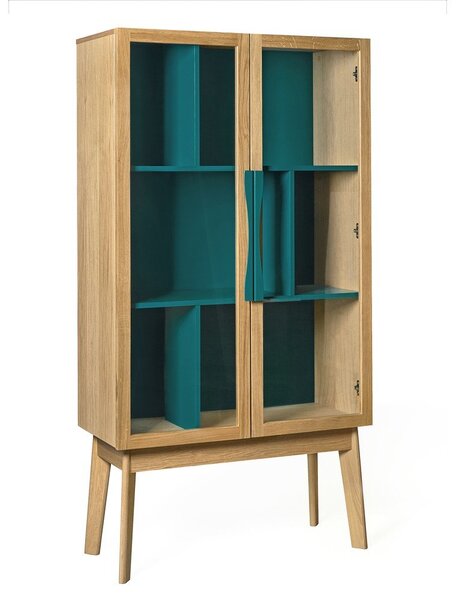 Tirkizno plava vitrina Woodman Avon