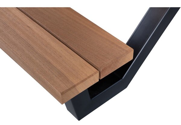 Vrtni blagovaonski stol s klupama WOOOD Tablo, 206 x 145 cm