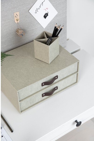 Bež kutija s ladicama s 2 ladice Bigso Box of Sweden Birger