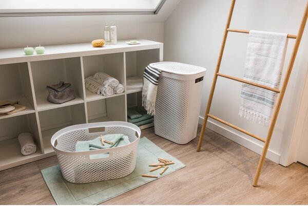 Bijela plastična košara za rublje 60 l Infinity – Curver
