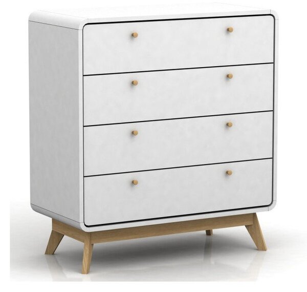 Bijela visoka komoda 80x88 cm Caitlin – Støraa