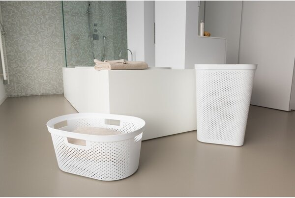 Bijela plastična košara za rublje 60 l Infinity – Curver