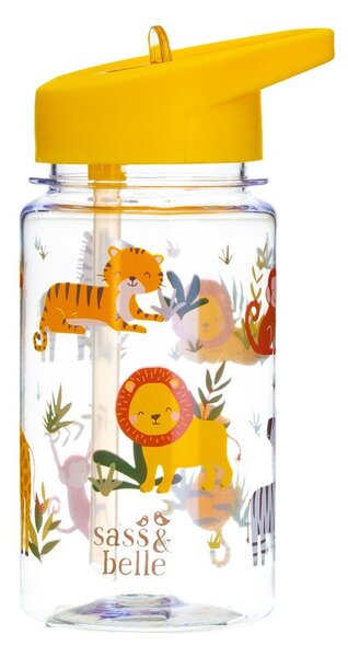 Bočica za vodu za bebe sa slamkom Sass & Belle Drink Up Safari, 400 ml