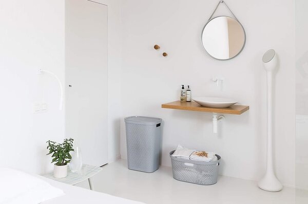 Siva košara za rublje Curver Infinity, 60 l
