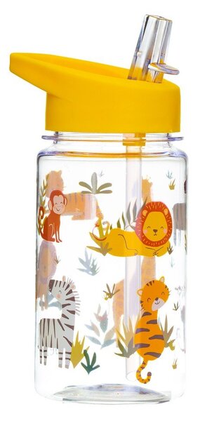 Bočica za vodu za bebe sa slamkom Sass & Belle Drink Up Safari, 400 ml