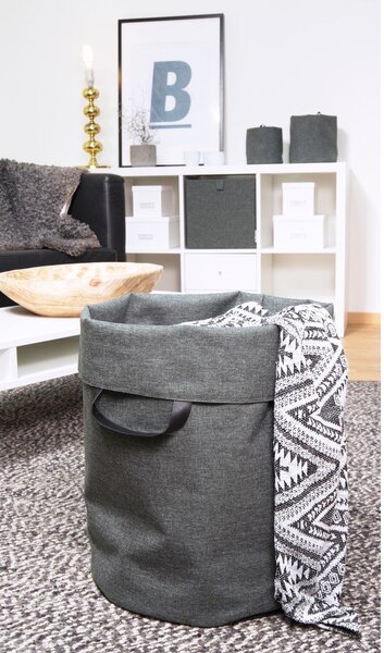 Siva košara za rublje Bigso Box of Sweden Bin, 69 l