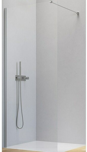 Camargue Level 5 Tuš stijena (Š x V: 90 x 198 cm, Bez premaza, Srebrna)