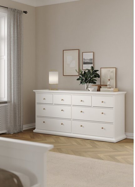 Bijela niska komoda 183x87 cm Paris – Tvilum