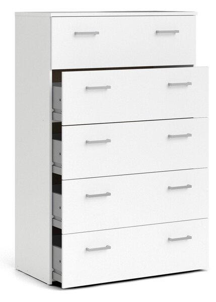 Bijela visoka komoda 74x115 cm Space – Tvilum