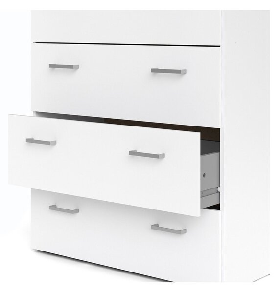 Bijela visoka komoda 74x115 cm Space – Tvilum