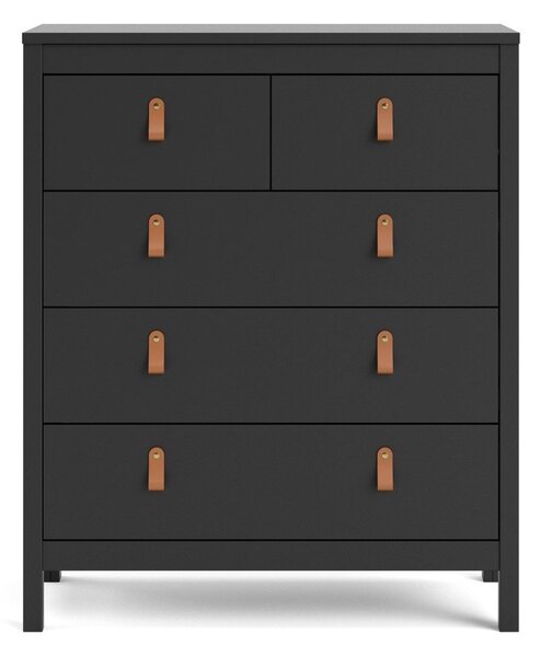 Crna visoka komoda 82x99 cm Madrid – Tvilum