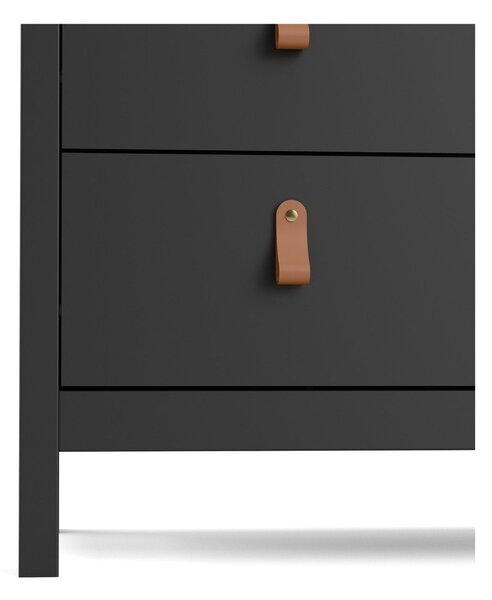Crna visoka komoda 82x99 cm Madrid – Tvilum
