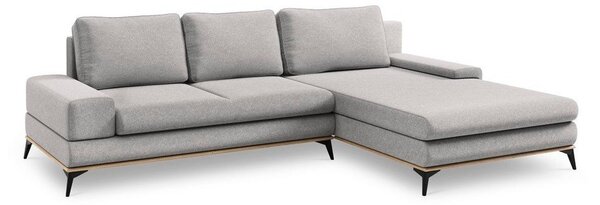 Svijetlosivi kauč na razvlačenje Windsor & Co Sofas Planet, desni kut