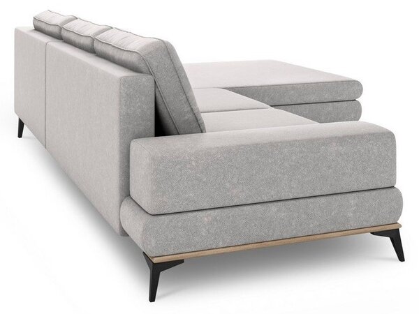 Svijetlosivi kauč na razvlačenje Windsor & Co Sofas Planet, desni kut