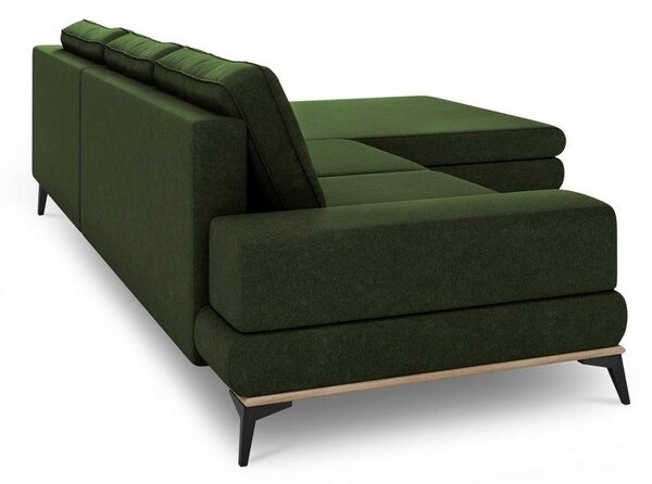 Zelena kutna garnitura Windsor & Co Sofas Planet, desni kut