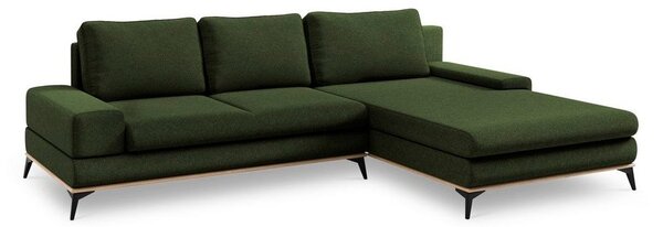 Zelena kutna garnitura Windsor & Co Sofas Planet, desni kut