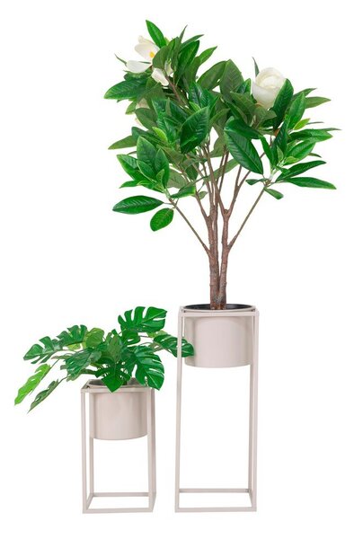 Set od 2 bež metalne tegle za cvijeće House Nordic Marla