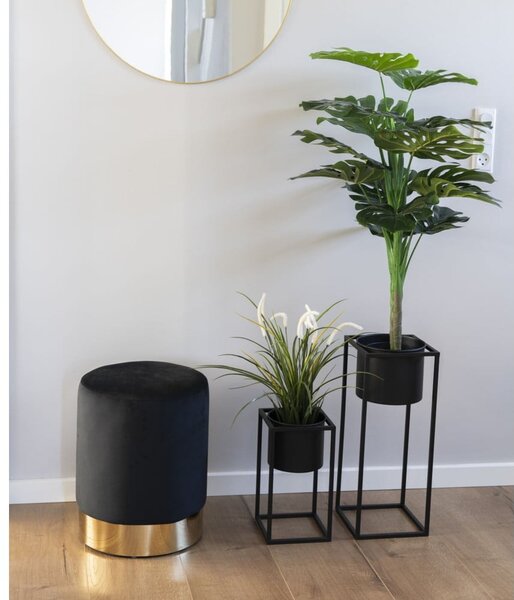Set od 2 crne metalne tegle za cvijeće House Nordic Marla